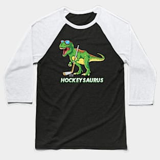 Hockeysaurus Dinosaur Ice Hockey Trex Kids Boys Ice Hockey Baseball T-Shirt